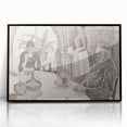 Modern Wall Art - Abstract Dining Room Scene by Paul Signac