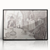 Modern Wall Art - Abstract Dining Room Scene by Paul Signac