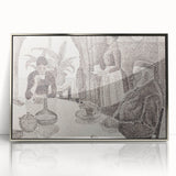 Modern Wall Art - Abstract Dining Room Scene by Paul Signac