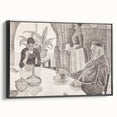 Modern Wall Art - Abstract Dining Room Scene by Paul Signac