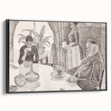 Modern Wall Art - Abstract Dining Room Scene by Paul Signac