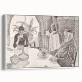 Modern Wall Art - Abstract Dining Room Scene by Paul Signac
