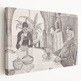 Modern Wall Art - Abstract Dining Room Scene by Paul Signac