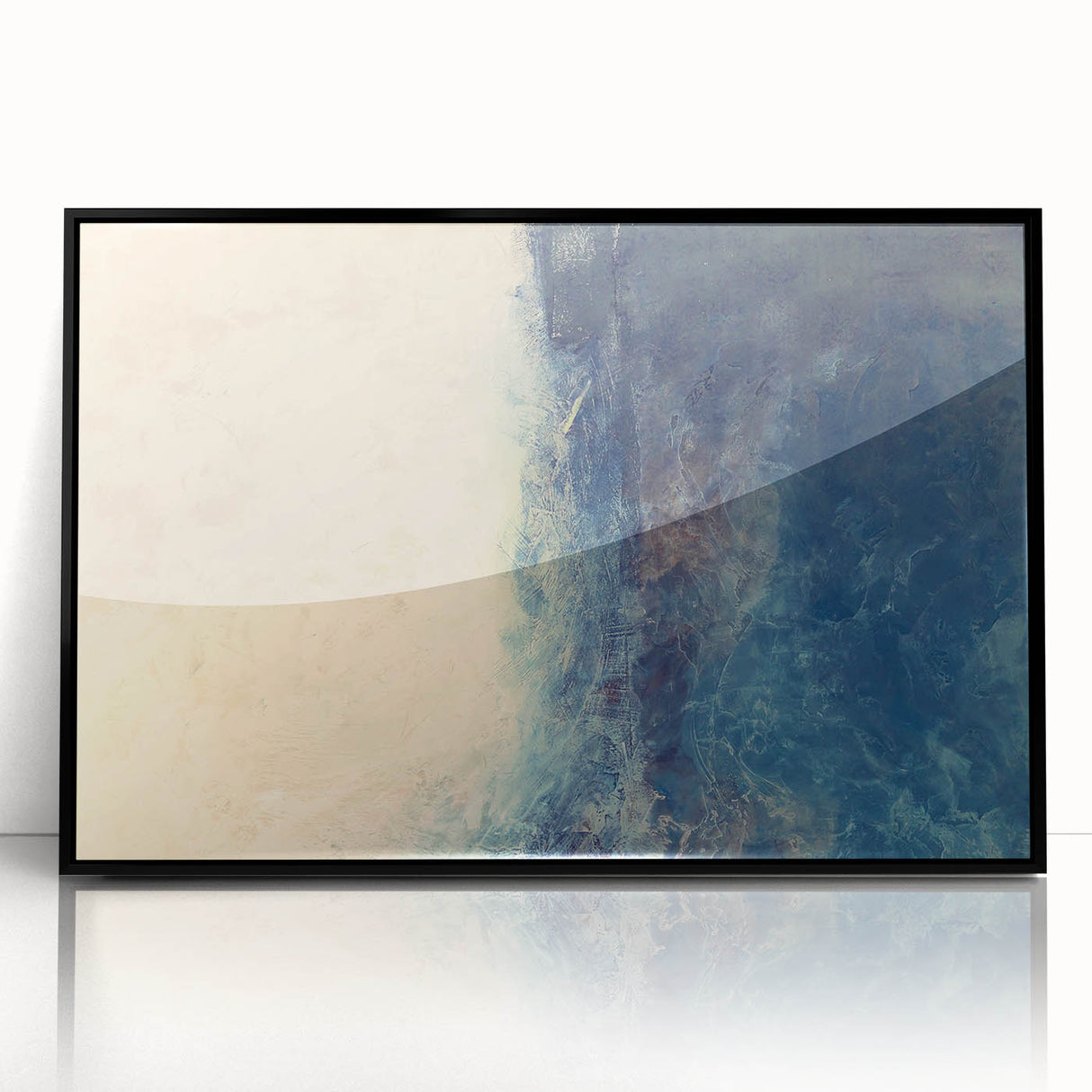 Framed abstract wall art featuring dynamic black strokes on a white background, perfect for modern home decor. Ideal for adding a contemporary touch to living spaces.