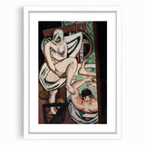 Modern Abstract Art – Organic Flow on Framed Acrylic Glass