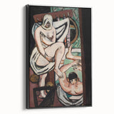 Modern Abstract Art – Organic Flow on Framed Acrylic Glass