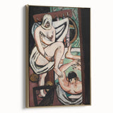 Modern Abstract Art – Organic Flow on Framed Acrylic Glass