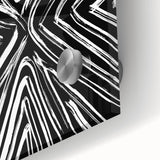 Close-up of vibrant abstract strokes wall art on acrylic glass, showcasing bold colors and fluid designs, perfect for modern home decor enhancement.