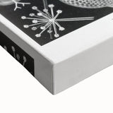 Abstract Modern Art – Bold Red and Black Design on Acrylic Glass