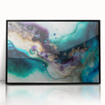 Framed abstract strokes wall art in black and white, showcasing dynamic brushwork and modern design, perfect for contemporary home decor.