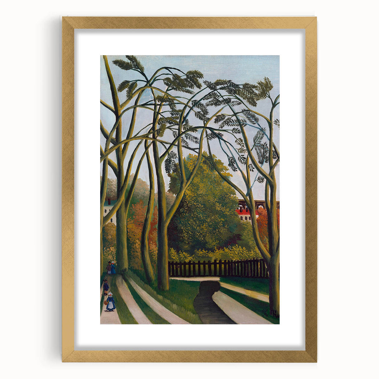 Modern Wall Art - The Banks of the Bièvre | Abstract Minimalist Print