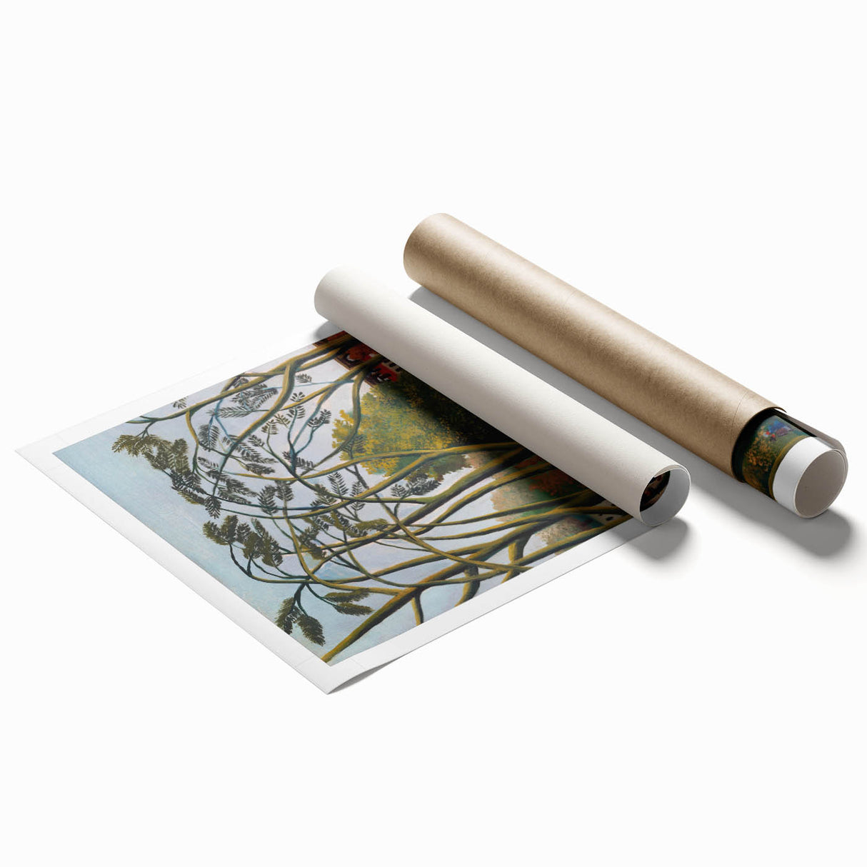 Modern Wall Art - The Banks of the Bièvre | Abstract Minimalist Print