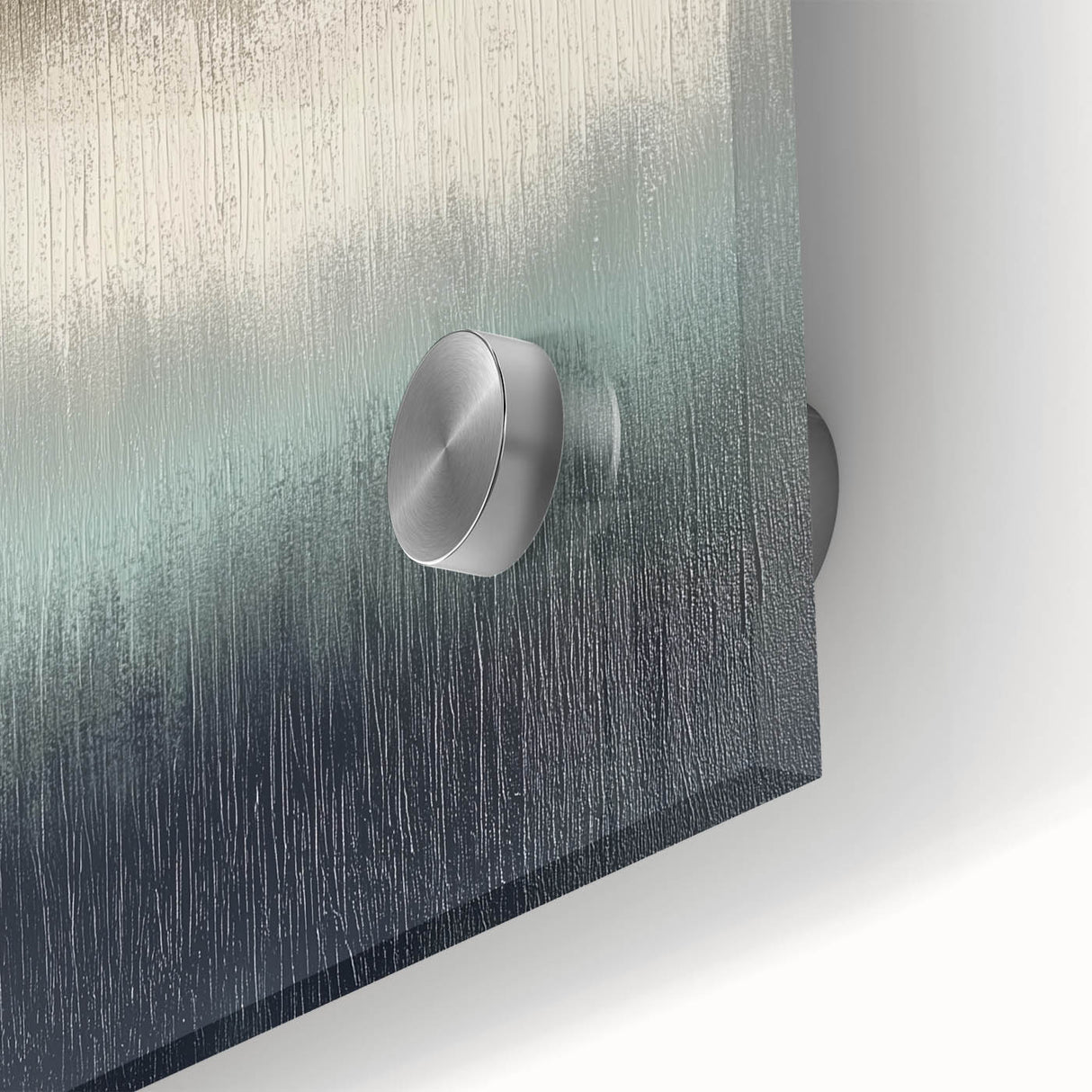 Office Canvas Prints - Modern Abstract Gray & Blue Wall Art