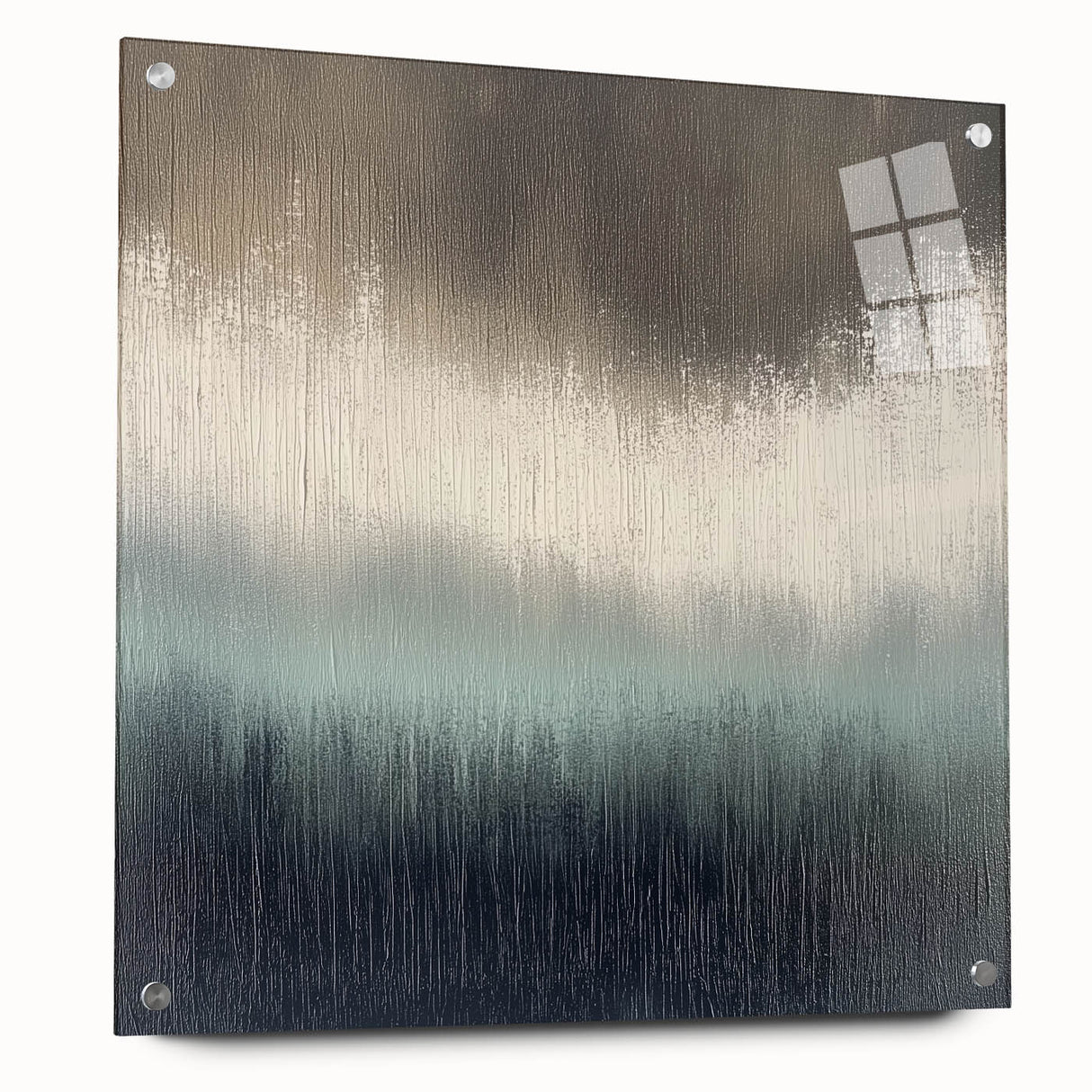 Office Canvas Prints - Modern Abstract Gray & Blue Wall Art
