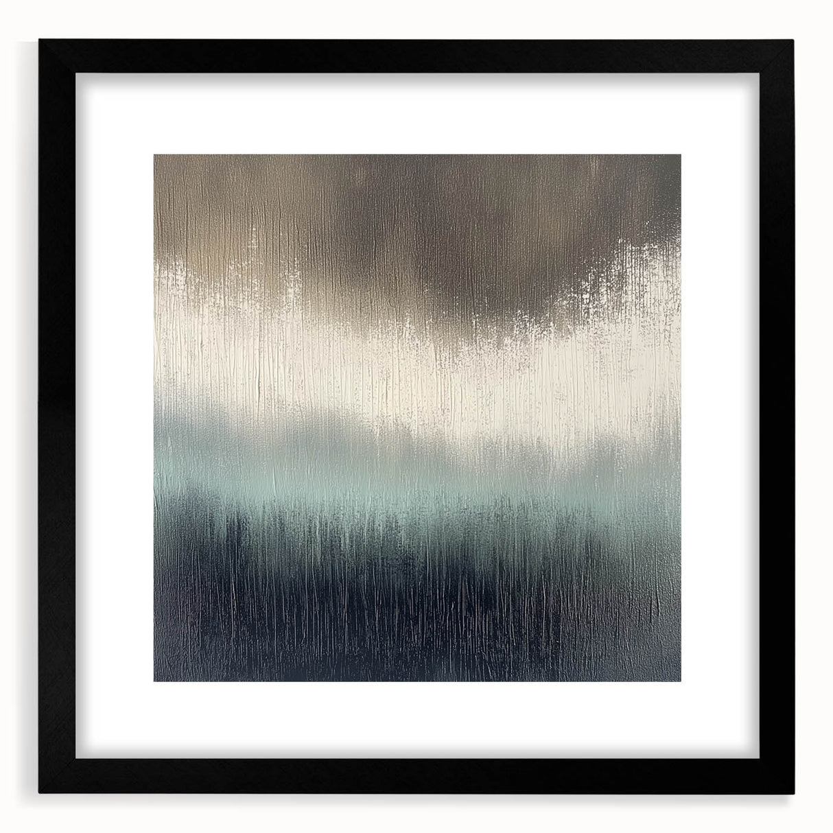 Office Canvas Prints - Modern Abstract Gray & Blue Wall Art
