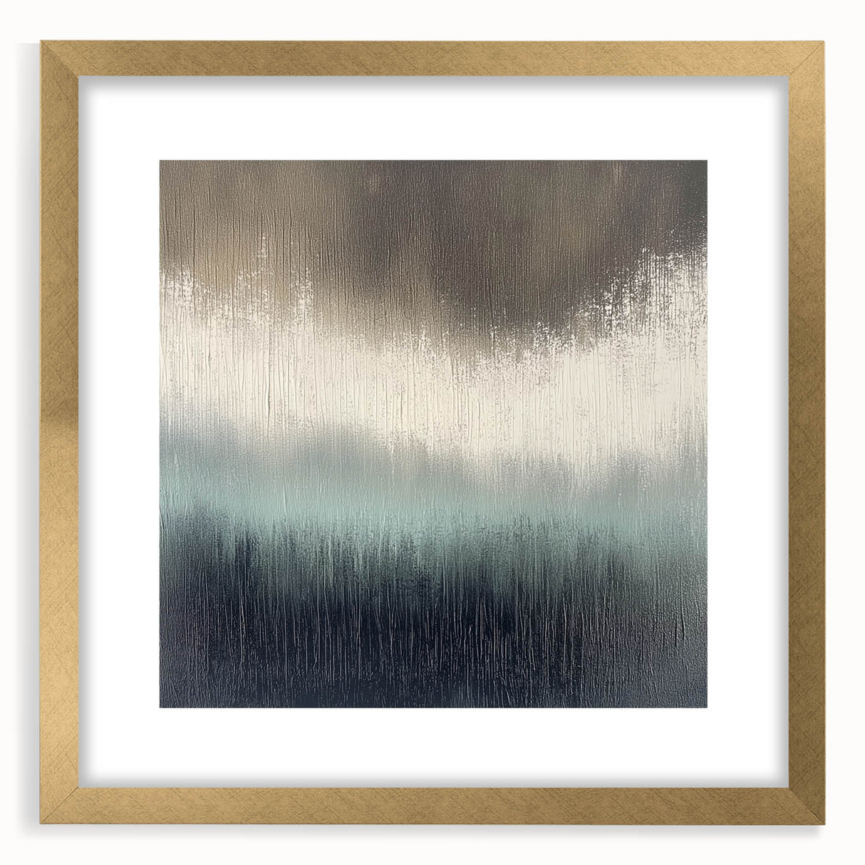 Office Canvas Prints - Modern Abstract Gray & Blue Wall Art