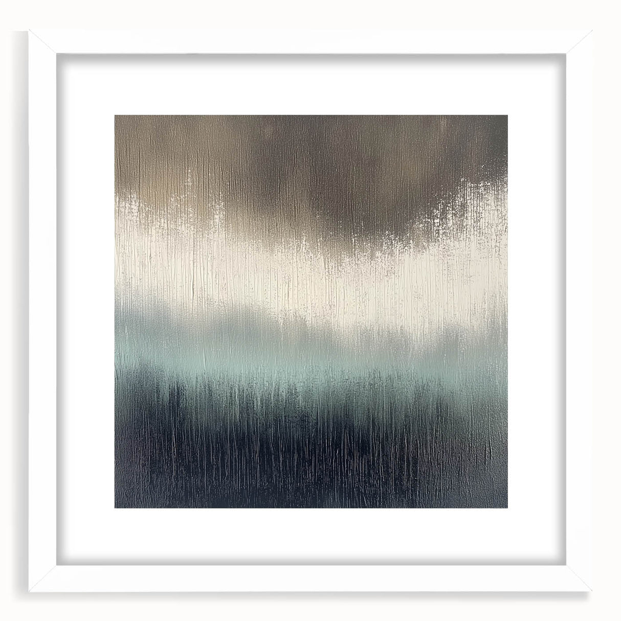 Office Canvas Prints - Modern Abstract Gray & Blue Wall Art