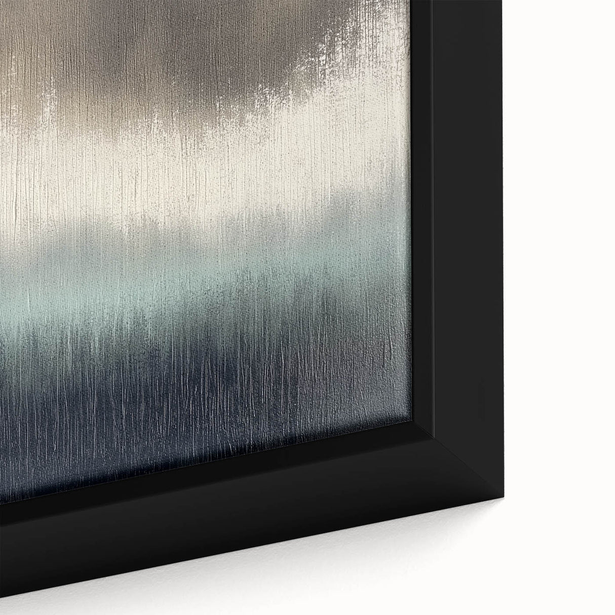 Office Canvas Prints - Modern Abstract Gray & Blue Wall Art