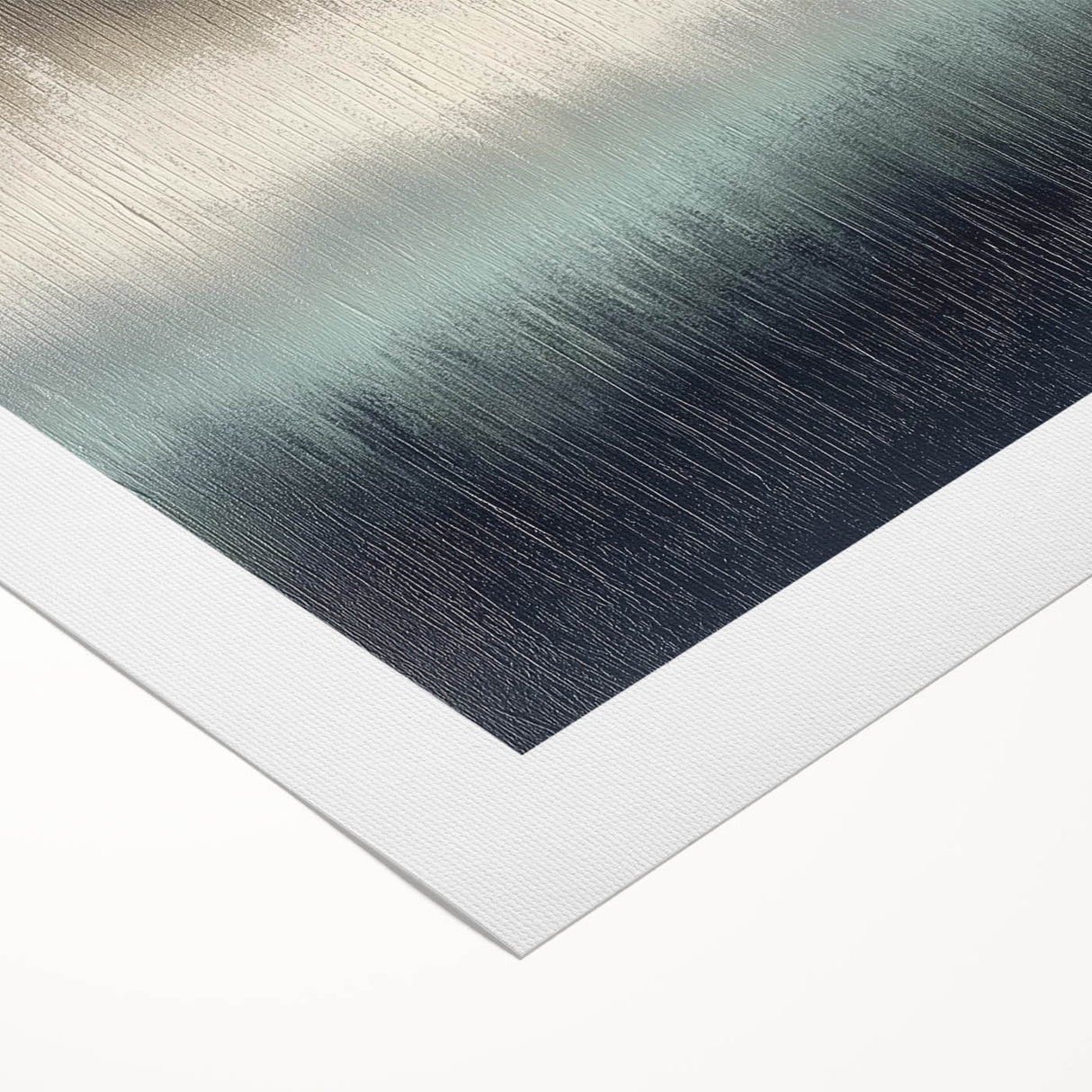 Office Canvas Prints - Modern Abstract Gray & Blue Wall Art