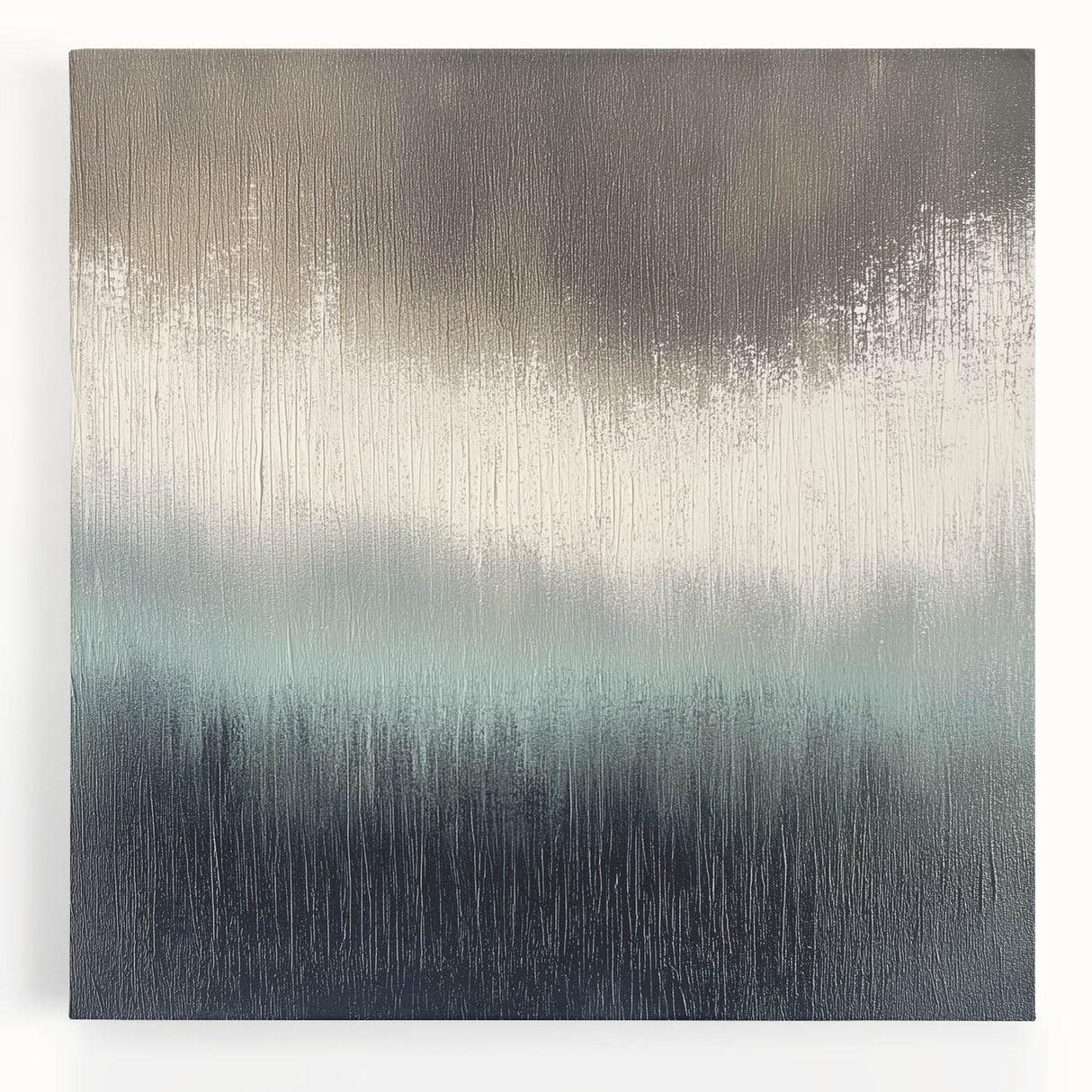 Office Canvas Prints - Modern Abstract Gray & Blue Wall Art