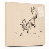 Expressionist Art: Fox by Arnold Peter Weisz-Kubínčan Canvas Print