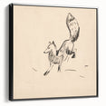 Expressionist Art: Fox by Arnold Peter Weisz-Kubínčan Canvas Print