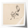 Expressionist Art: Fox by Arnold Peter Weisz-Kubínčan Canvas Print