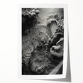 Extra large rolled print featuring close-up floral elements in natural tones, ideal for art wall dining room.