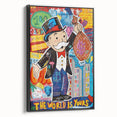 Vibrant Pop Art Wall Art – Colorful Monopoly Canvas
