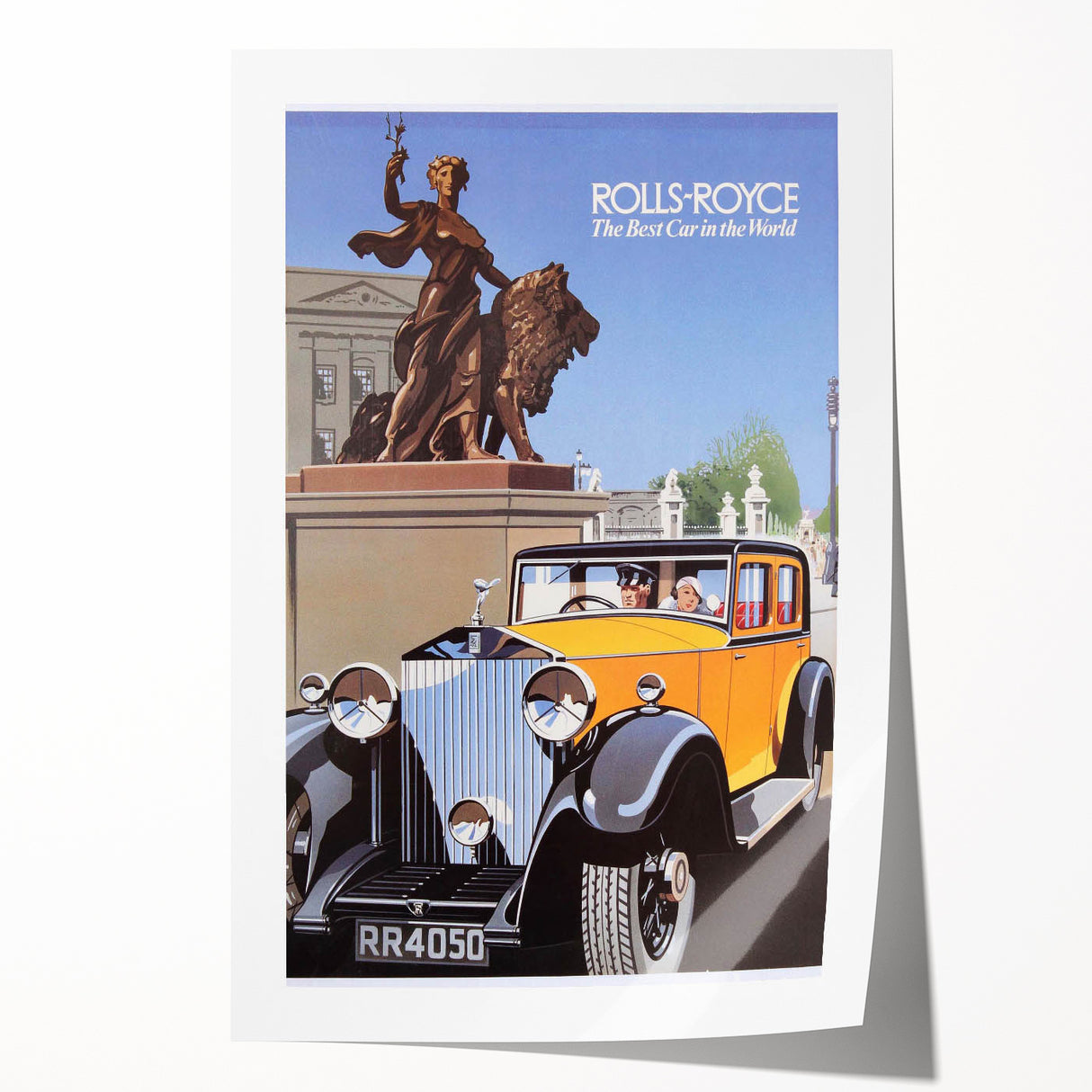 Retro Rolls-Royce Ad Wall Art - Vintage Prints for Car Enthusiasts