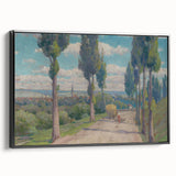 View of Spišská Nová Ves Realism Art Print - Lajos Csordák Landscape