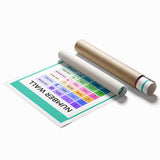 Educational Nursery Wall Decor – Number Wall Fractions Chart