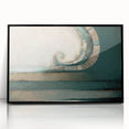 Abstract strokes wall art framed in black acrylic, showcasing vibrant colors and dynamic patterns, perfect for modern home decor and artistic expression.