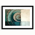 Abstract wall art featuring colorful strokes in a black frame with matting, ideal for modern home decor and artistic enhancements in living spaces.