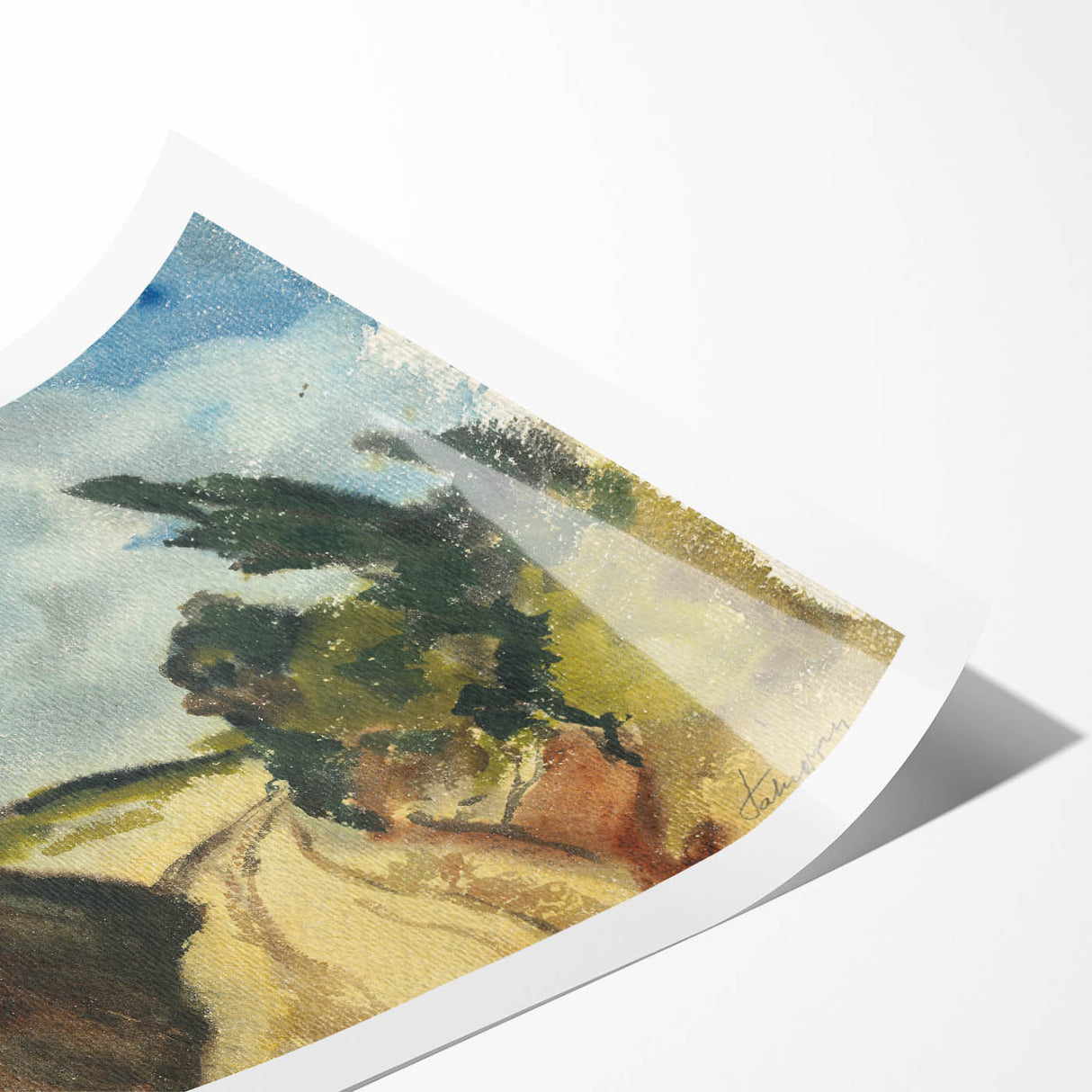 Modern Wall Art - Deep Road Scenic Landscape by Zolo Palugyay
