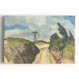 Modern Wall Art - Deep Road Scenic Landscape by Zolo Palugyay