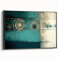 Framed canvas wall art displaying abstract strokes in black, showcasing dynamic lines and textures, perfect for modern decor in living spaces or offices.