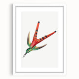 Modern Wall Art - Colorful Hummingbird | Contemporary Nature Print