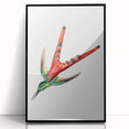 Modern Wall Art - Colorful Hummingbird | Contemporary Nature Print