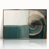 Framed abstract wall art print featuring gold acrylic strokes on a white background, perfect for modern home decor. Ideal for enhancing living spaces with a touch of elegance.