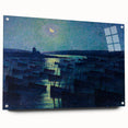 Modern Wall Art - Moonlit Boats by Maximilien Luce