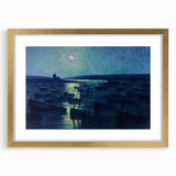 Modern Wall Art - Moonlit Boats by Maximilien Luce