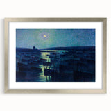 Modern Wall Art - Moonlit Boats by Maximilien Luce