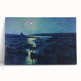 Modern Wall Art - Moonlit Boats by Maximilien Luce