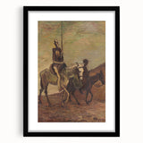 Modern Wall Art - Don Quixote & Sancho Panza | Abstract Rider Print