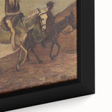 Modern Wall Art - Don Quixote & Sancho Panza | Abstract Rider Print