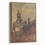 Modern Wall Art - Don Quixote & Sancho Panza | Abstract Rider Print