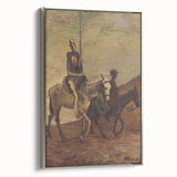 Modern Wall Art - Don Quixote & Sancho Panza | Abstract Rider Print