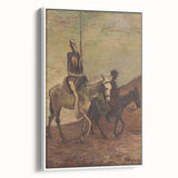 Modern Wall Art - Don Quixote & Sancho Panza | Abstract Rider Print