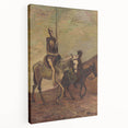 Modern Wall Art - Don Quixote & Sancho Panza | Abstract Rider Print